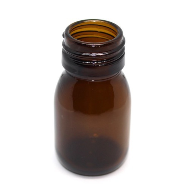 Amber glass bottle & no cap: 30ml image 0